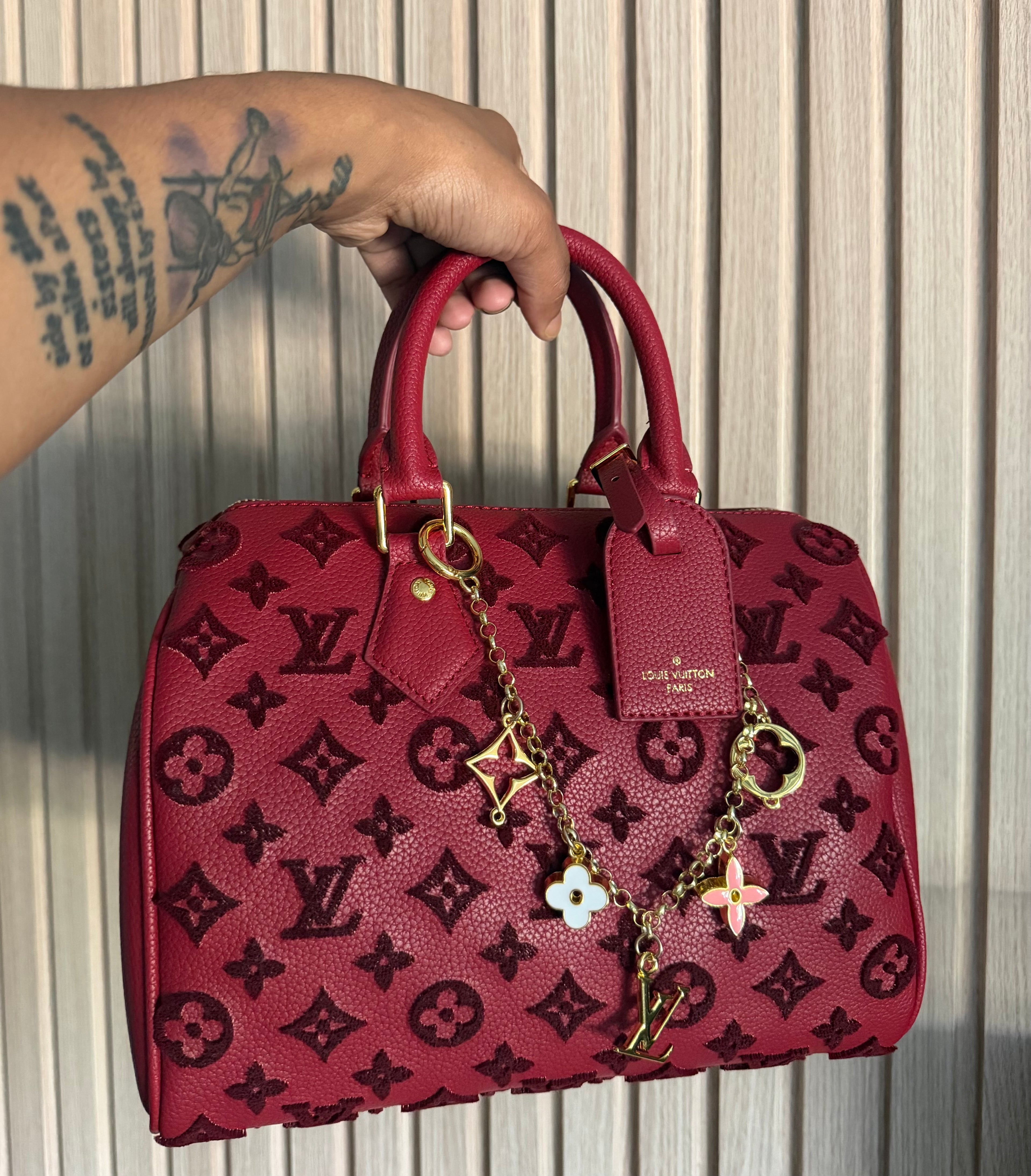 Velvet Bag With Charm