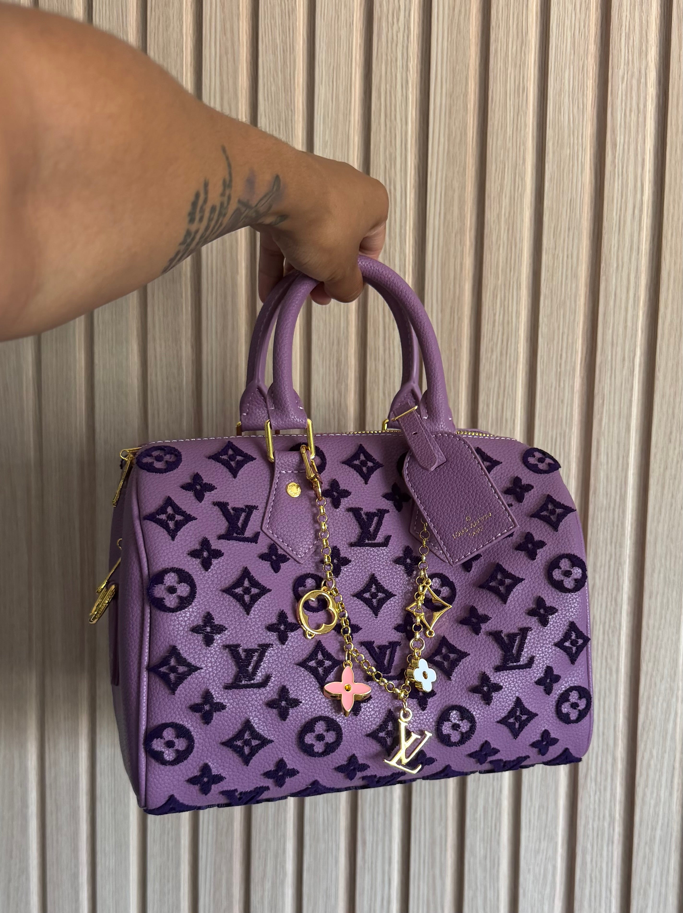 Velvet Bag With Charm