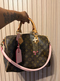 Pink Speedy Bag with Charm